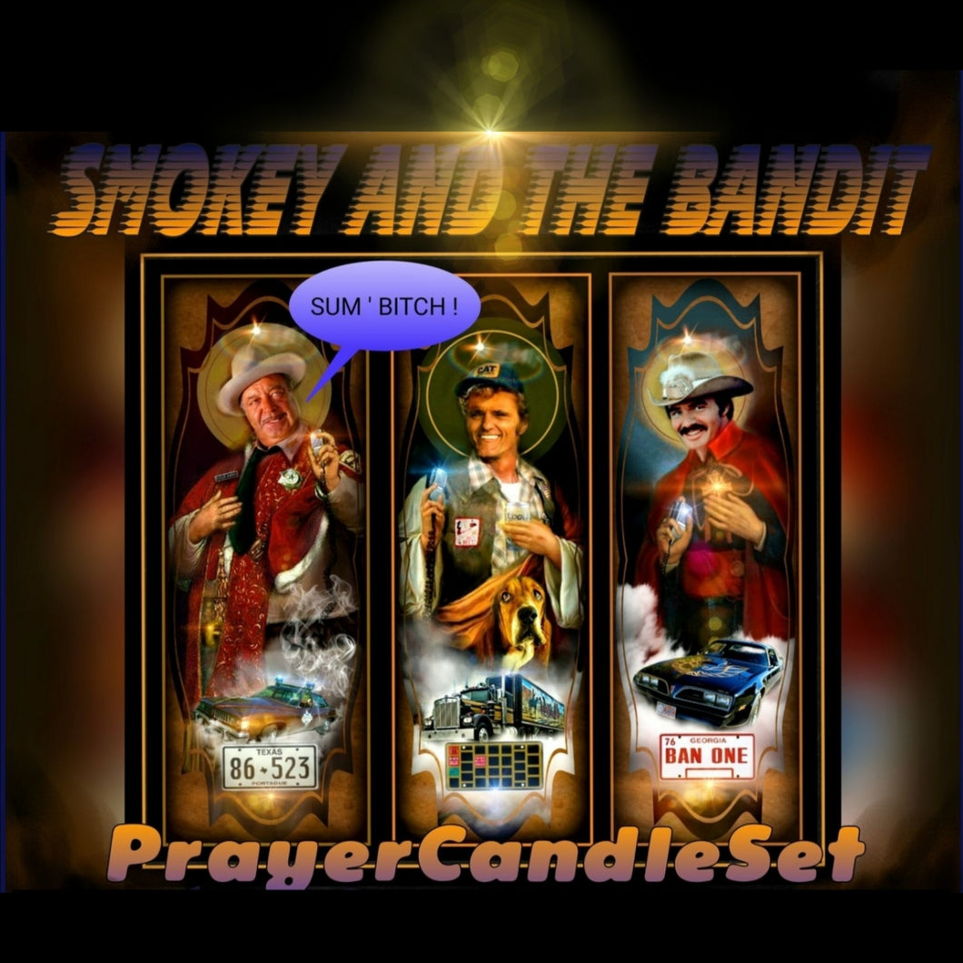 Smokey and The Bandit Prayer Candle Set