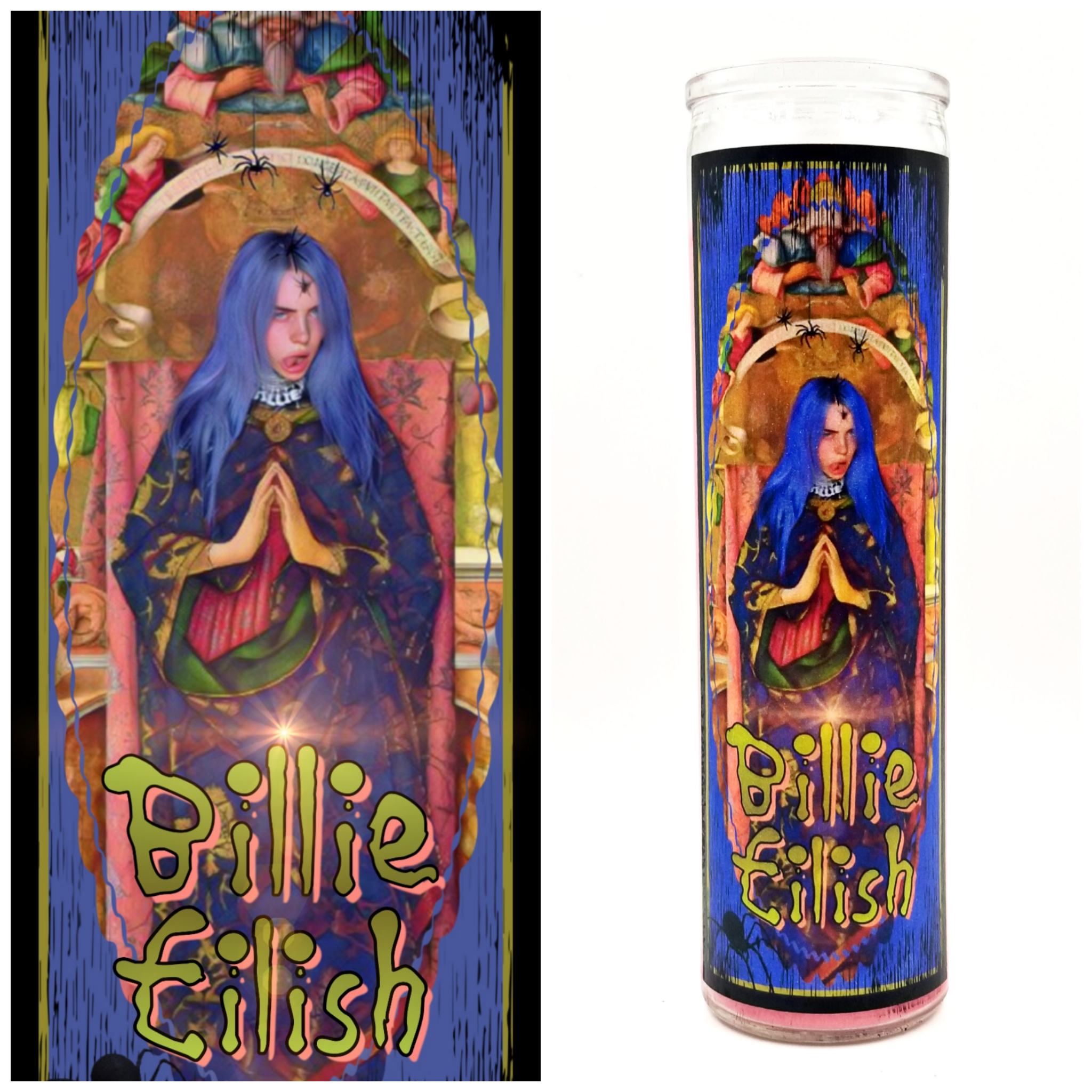Billie Eilish Prayer Candle – Kitschup Creations